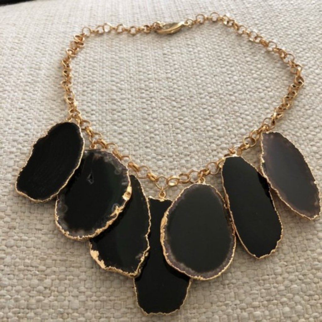 Dara Ettinger Whitney Agate 14k Necklace